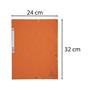 Flap folder, pressboard, A4, EXACOMPTA, orange