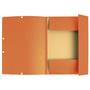 Flap folder, pressboard, A4, EXACOMPTA, orange