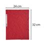 Flap folder, pressboard, A4, EXACOMPTA, red