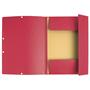Flap folder, pressboard, A4, EXACOMPTA, red