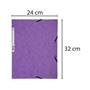 Flap folder, pressboard, A4, EXACOMPTA, purple