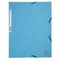 Flap folder, pressboard, A4, EXACOMPTA, turquiose