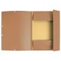 Flap folder, pressboard, A4, EXACOMPTA, barna