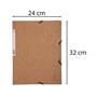 Flap folder, pressboard, A4, EXACOMPTA, barna