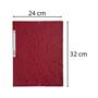 Flap folder, pressboard, A4, EXACOMPTA, cherry
