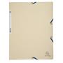 Flap folder, pressboard, A4, EXACOMPTA, ivory