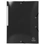 Flap folder, cardboard, A4, EXACOMPTA "Iderama", black