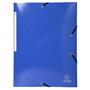 Flap folder, cardboard, A4, EXACOMPTA "Iderama", dark blue