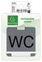 Information board, self-adhesive, 7,5x7,5 cm, aluminum effect, EXACOMPTA, 