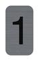 Information board, self-adhesive, 2,5x4,4 cm, aluminum effect, EXACOMPTA, 1