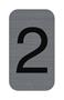 Information board, self-adhesive, 2,5x4,4 cm, aluminum effect, EXACOMPTA, 2