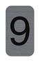 Information board, self-adhesive, 2,5x4,4 cm, aluminum effect, EXACOMPTA, 9