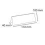 Name holder, desktop, 110x40x100 mm, EXACOMPTA