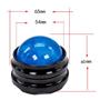 Hand body rolling ball massager black base green ball
