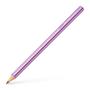 Graphite pencil, B, triangular, FABER-CASTELL "Sparkle Jumbo", metallic purple