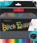 Colored pencil set, triangular, FABER-CASTELL "Black Edition",  100 different colors