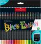 Colored pencil set, triangular, FABER-CASTELL "Black Edition", 50 different colors