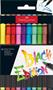 Fibre pen set, FABER-CASTELL "Black Edition", 10 different colours