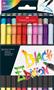 Fibre pen set, FABER-CASTELL "Black Edition", 20 different colors