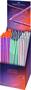 Graphite pencil display, B, triangular, FABER-CASTELL "Grip 2001 Flow", mixed colors