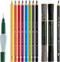 Watercolour pencil set, 12 pieces, FABER-CASTELL 