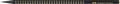 Graphite pencil, B, triangular, FABER-CASTELL, "Sparkle Midnight", black/gold