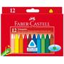 Wax crayons, triangular, FABER-CASTELL , 12 assorted colors