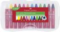 Wax crayons, triangular, FABER-CASTELL "Jumbo", 12 assorted colors