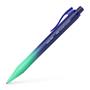 Ballpoint pen, 1 mm, XB, push button, turquoise-blue barrel, FABER-CASTELL 