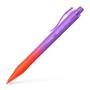 Ballpoint pen, 1 mm, XB, push button, red-purple barrel, FABER-CASTELL 