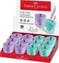 Sharpener display, two holes, FABER-CASTELL, "Grip Auto", mixed pastel colors