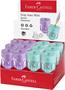 Sharpener display, one hole, with container FABER-CASTELL "GRIP Auto Mini", mixed pastel colors