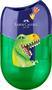 Sharpener display, two holes, with container, FABER-CASTELL, dinosaur