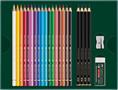Coloured pencil set, art, 23 pieces, FABER-CASTELL 