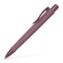 Ballpoint pen, 0.7 mm, push-button pen body, burgundy pen body, FABER-CASTELL "Poly Ball Urban", blue