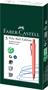 Ballpoint pen, 0.7 mm, push-button pen body, coral red pen body, FABER-CASTELL 