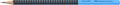 Graphite pencil, HB, triangular, FABER-CASTELL "Grip 2001", black/blue