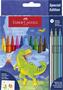 Fibrepen set, FABER-CASTELL "Dinoszaurusz" 10 assorted colors + 3 metallic