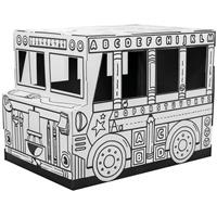 Playhouse, colorable, cardboard, FELLOWES, Bus