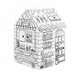 Playhouse, colorable, cardboard, FELLOWES, Coffee House