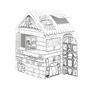 Playhouse, colorable, cardboard, FELLOWES, Coffee House