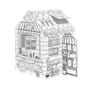 Playhouse, colorable, cardboard, FELLOWES, Coffee House