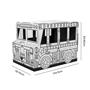 Playhouse, colorable, cardboard, FELLOWES, Bus