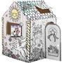 Playhouse, colorable, cardboard, FELLOWES, Unicorn House