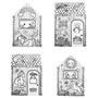 Playhouse, colorable, cardboard, FELLOWES, Unicorn House