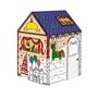 Playhouse, colorable, cardboard, FELLOWES, Birthday House