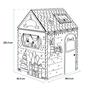 Playhouse, colorable, cardboard, FELLOWES, Birthday House