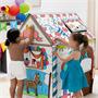 Playhouse, colorable, cardboard, FELLOWES, Birthday House