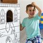 Playhouse, colorable, cardboard, FELLOWES, Pirate Ship