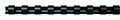 Comb, plastic, 16 mm, 101-120 sheets, FELLOWES, 25 pcs, black
